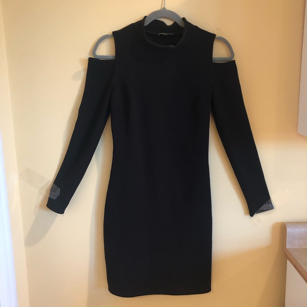 Express mini cold shoulder dress